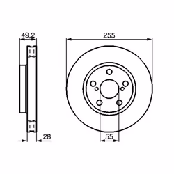 Disque de frein BOSCH 0 986 478 858 avant, ventilé, 1 pièce - Vue supplémentaire 3