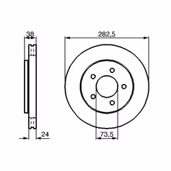 Disque de frein BOSCH 0 986 478 983 avant, ventilé, à haute teneur en carbone, 1 pièce - Vue supplémentaire 7