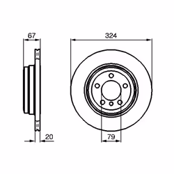 Disque de frein BOSCH 0 986 479 004 arrière, ventilé, à haute teneur en carbone, 1 pièce - Vue supplémentaire 7