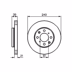 Disque de frein BOSCH 0 986 479 033 avant, ventilé, 1 pièce - Vue supplémentaire 7