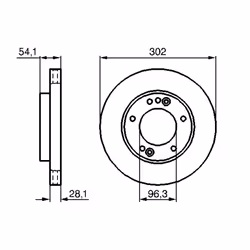 Disque de frein BOSCH 0 986 479 230 avant, ventilé, 1 pièce - Vue supplémentaire 7
