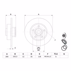 Disque de frein BOSCH 0 986 479 271 arrière, plein, 1 pièce - Vue supplémentaire 7