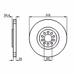 Disque de frein BOSCH 0 986 478 467 avant, ventilé, à haute teneur en carbone, 1 pièce - Vue supplémentaire 7