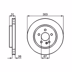 Disque de frein BOSCH 0 986 478 468 avant, ventilé, à haute teneur en carbone, 1 pièce - Vue supplémentaire 7