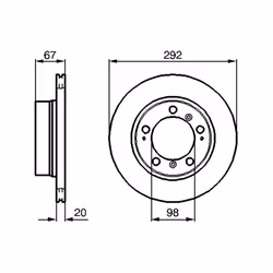 Disque de frein BOSCH 0 986 479 079 arrière, ventilé, 1 pièce - Vue supplémentaire 5