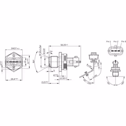 Capteur, pression de carburant BOSCH 0 281 002 907 - Vue supplémentaire 8
