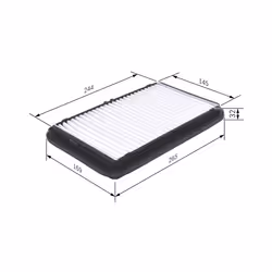 Filtre à air BOSCH F 026 400 001 - Vue supplémentaire 6
