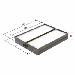 Filtre d'habitacle (filtre à pollen) BOSCH 1 987 432 160 - Vue supplémentaire 7