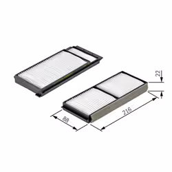 Filtre d'habitacle (filtre à pollen) BOSCH 1 987 432 163 - Vue supplémentaire 7