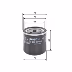 Filtre à huile BOSCH F 026 407 005 - Vue supplémentaire 6