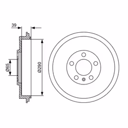 Tambour de frein BOSCH 0 986 477 152 - Vue supplémentaire 7