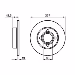Disque de frein BOSCH 0 986 478 016 avant, plein, 1 pièce - Vue supplémentaire 5