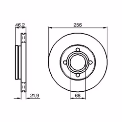 Disque de frein BOSCH 0 986 478 018 avant, ventilé, 1 pièce - Vue supplémentaire 7
