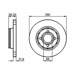Disque de frein BOSCH 0 986 478 128, avant, ventilé, à haute teneur en carbone, 1 pièce - Vue supplémentaire 7