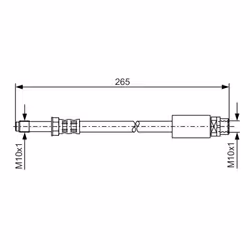 Flexible de frein BOSCH 1 987 476 359