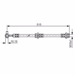Flexible de frein BOSCH 1 987 476 376