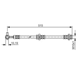 Flexible de frein BOSCH 1 987 476 376