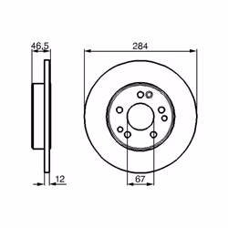 Disque de frein BOSCH 0 986 478 187, avant, plein, 1 pièce - Vue supplémentaire 7