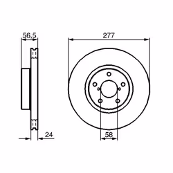 Disque de frein BOSCH 0 986 479 147 avant, ventilé, 1 pièce - Vue supplémentaire 7