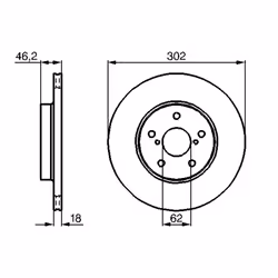 Disque de frein BOSCH 0 986 478 490 avant, ventilé, 1 pièce - Vue supplémentaire 7