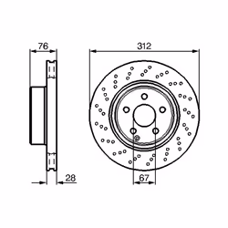 Disque de frein BOSCH 0 986 478 471 avant, ventilé, à haute teneur en carbone, 1 pièce - Vue supplémentaire 7