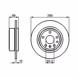 Disque de frein BOSCH 0 986 478 478 arrière, plein, 1 pièce - Vue supplémentaire 7