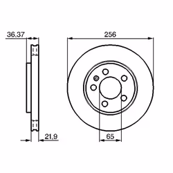 Disque de frein BOSCH 0 986 478 482 arrière, ventilé, à haute teneur en carbone, 1 pièce - Vue supplémentaire 7