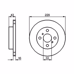 Disque de frein BOSCH 0 986 478 491 avant, ventilé, 1 pièce