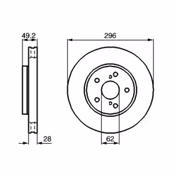 Disque de frein BOSCH 0 986 478 968 avant, ventilé, 1 pièce - Vue supplémentaire 7