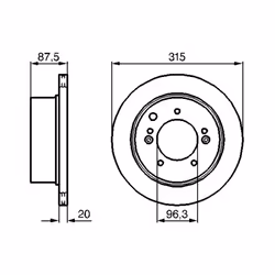 Disque de frein BOSCH 0 986 479 232 arrière, ventilé, 1 pièce - Vue supplémentaire 7