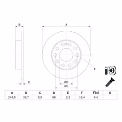 Disque de frein BOSCH 0 986 478 986 arrière, plein, 1 pièce - Vue supplémentaire 7