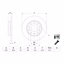 Disque de frein BOSCH 0 986 478 987 arrière, plein, 1 pièce - Vue supplémentaire 7