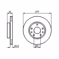 Disque de frein BOSCH 0 986 478 992 avant, ventilé, 1 pièce - Vue supplémentaire 7