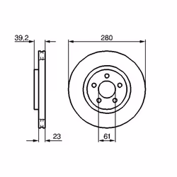 Disque de frein BOSCH 0 986 479 029 avant, ventilé, à haute teneur en carbone, 1 pièce - Vue supplémentaire 5