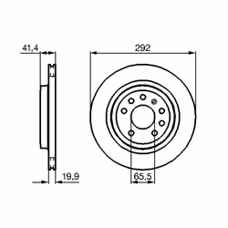 Disque de frein BOSCH 0 986 479 142 arrière, ventilé, 1 pièce - Vue supplémentaire 7