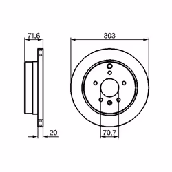 Disque de frein BOSCH 0 986 479 268 arrière, ventilé, à haute teneur en carbone, 1 pièce - Vue supplémentaire 7