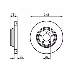 Disque de frein BOSCH 0 986 479 265 avant, ventilé, à haute teneur en carbone, 1 pièce - Vue supplémentaire 5