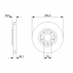 Disque de frein BOSCH 0 986 479 293 avant, ventilé, 1 pièce - Vue supplémentaire 7