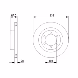 Disque de frein BOSCH 0 986 479 304 avant, ventilé, 1 pièce - Vue supplémentaire 7