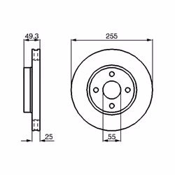 Disque de frein BOSCH 0 986 479 084 avant, ventilé, à haute teneur en carbone, 1 pièce - Vue supplémentaire 7