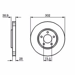 Disque de frein BOSCH 0 986 479 117 avant, ventilé, à haute teneur en carbone, 1 pièce - Vue supplémentaire 7