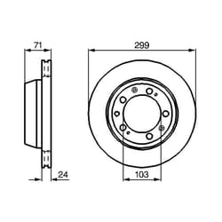 Disque de frein BOSCH 0 986 478 417 arrière, ventilé, à haute teneur en carbone, 1 pièce