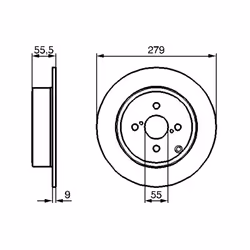 Disque de frein BOSCH 0 986 479 149 arrière, plein, 1 pièce - Vue supplémentaire 7