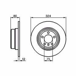 Disque de frein BOSCH 0 986 479 167 arrière, plein, à haute teneur en carbone, 1 pièce - Vue supplémentaire 7