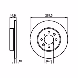Disque de frein BOSCH 0 986 478 889 avant, plein, 1 pièce - Vue supplémentaire 7