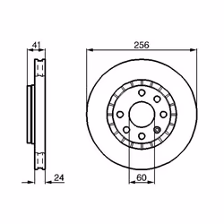 Disque de frein BOSCH 0 986 478 327, avant, ventilé, à haute teneur en carbone, 1 pièce - Vue supplémentaire 7