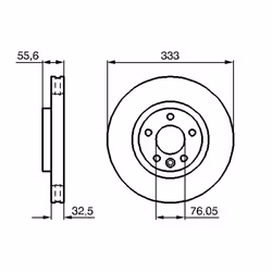 Disque de frein BOSCH 0 986 479 096 avant, ventilé, à haute teneur en carbone, 1 pièce - Vue supplémentaire 7