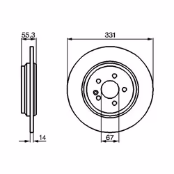 Disque de frein BOSCH 0 986 478 995 arrière, plein, 1 pièce - Vue supplémentaire 7