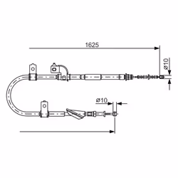 Câble de frein à main BOSCH 1 987 482 081