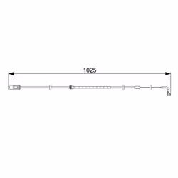 Témoin d'usure, plaquettes de frein BOSCH 1 987 473 026